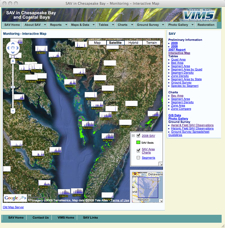 The SAV Google Maps Tool. Click image to access interactive map.