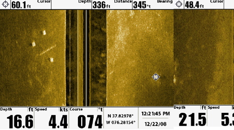 Side-scan sonar image