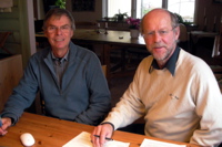 Professor Bob Diaz (L) with long-time collaborator Rutger Rosenberg.