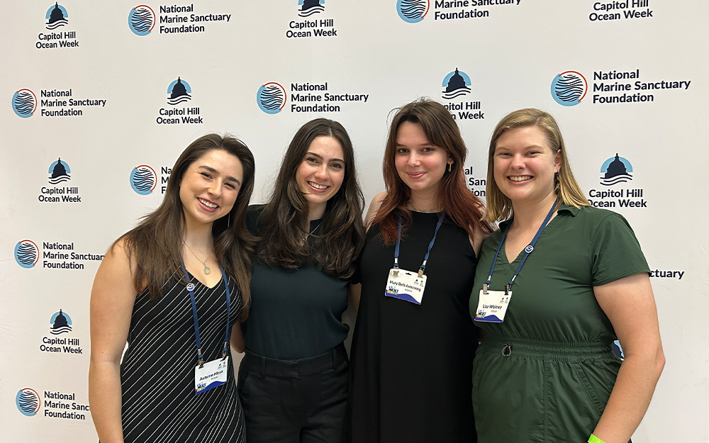 MB Armstrong (second from the right) with Knauss Fellowship colleagues at a Capitol Hill Ocean Week event.