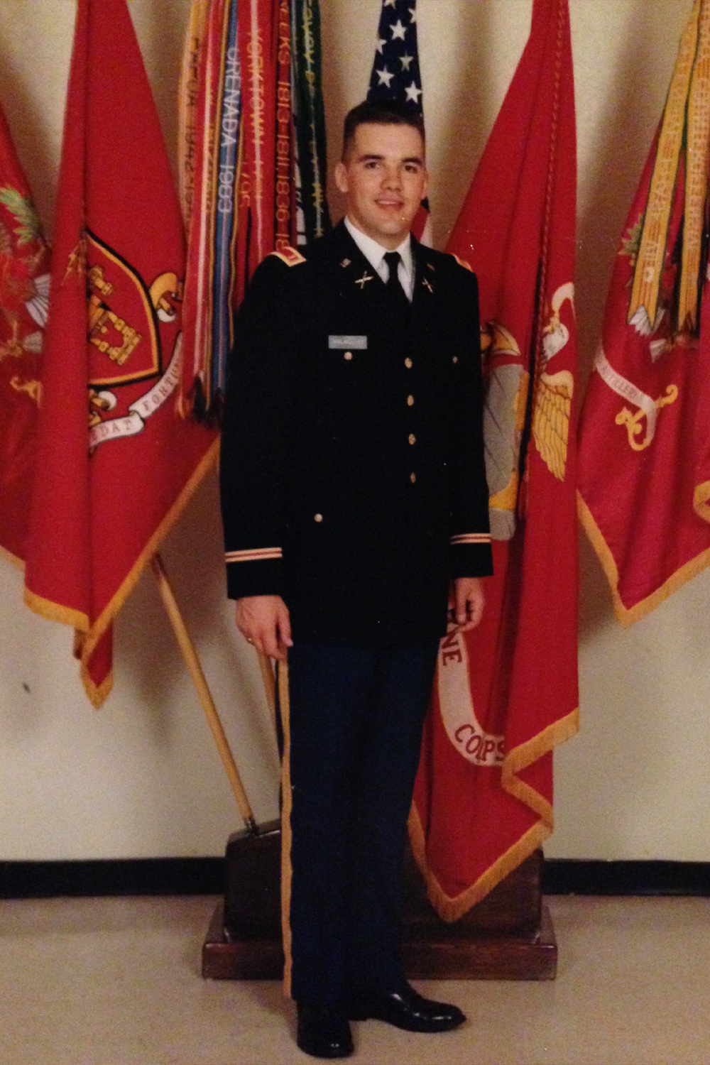 Holmquist, shortly after commissioning through the W&M ROTC program (1991).