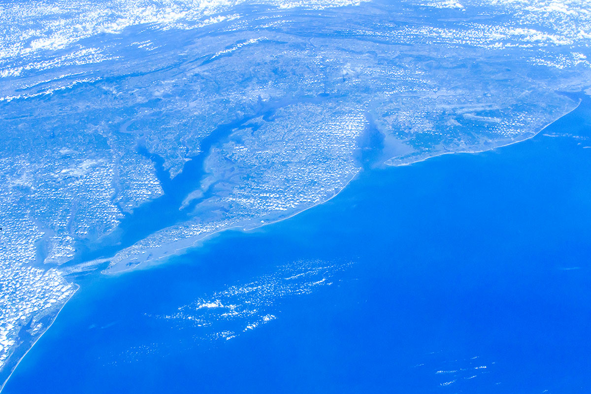 Satellite image of the Chesapeake Bay. Photo by NASA. 