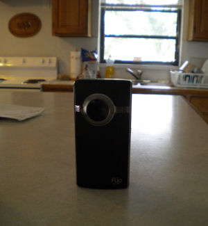 Flip video camera