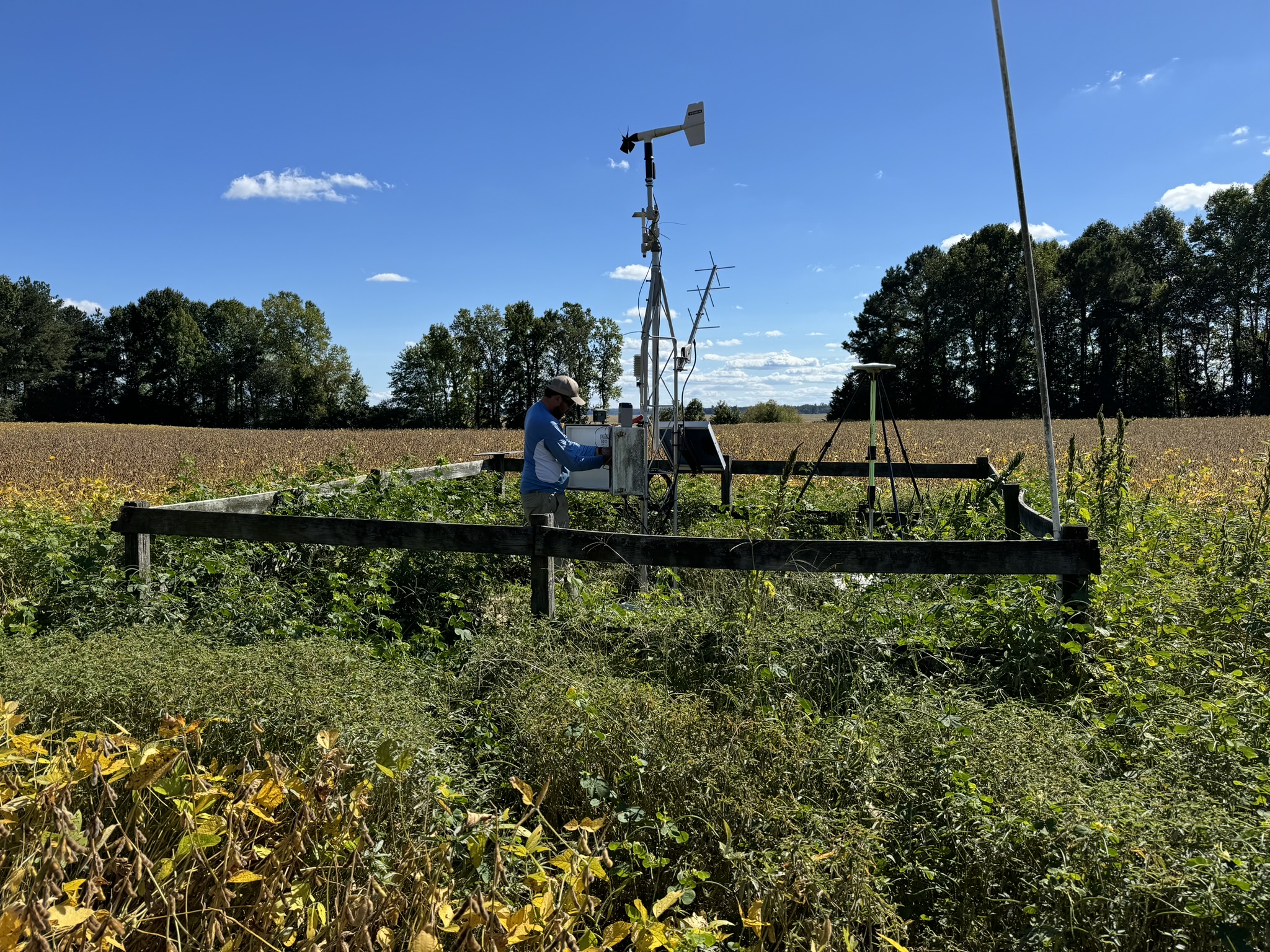 Meteorological station at York River State Park. Credit: CBNERR-VA
