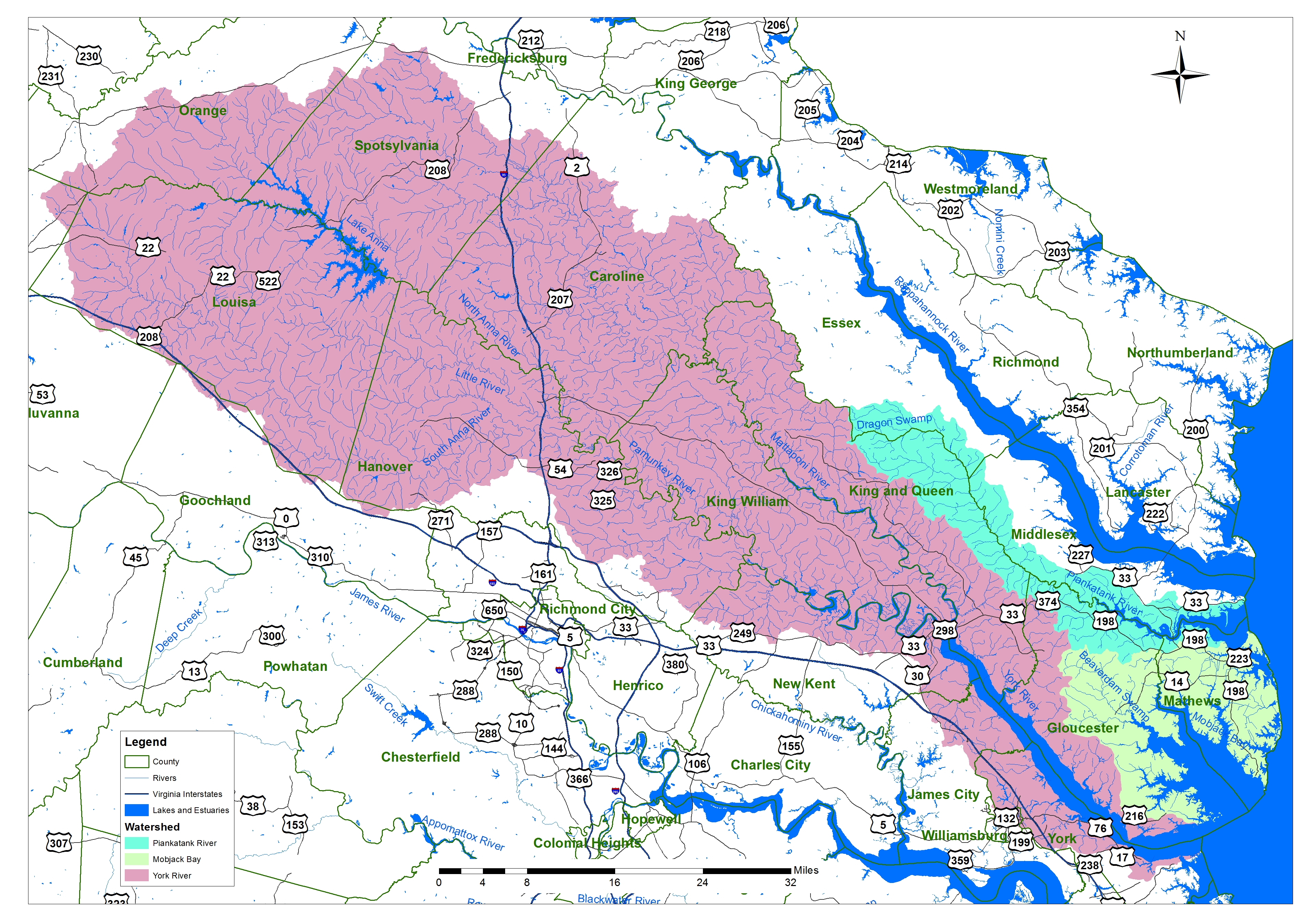 Click image to enlarge watershed map.