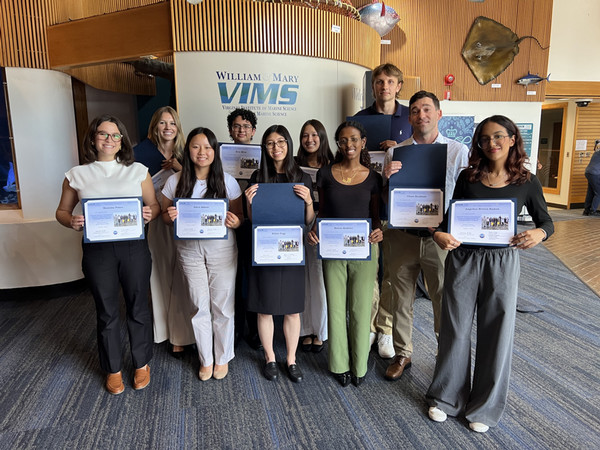 REU 2026 summer interns (L to R): Massima Ponce, Madelyn Crist, Gwen Abbott, Bren Miles, Willow Fogg, Emma Jewel, Rawan Mukhtar, Nate Nowel, Chase Beckham, and Angelica Rivera
