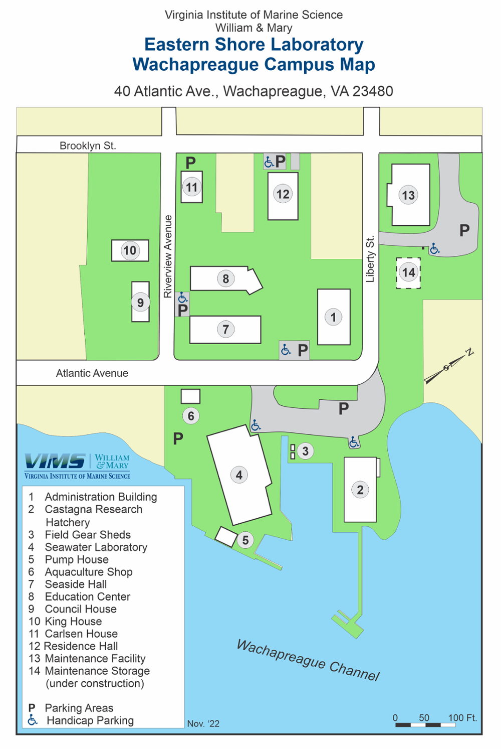 ESL Campus Map Nov 2022