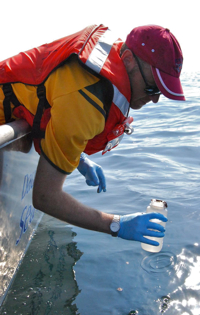 VIMS alum Rob Condon (Ph.D. ’08) is researching the oil spill in his new position at the Dauphin Island Sea Lab (DISL) on the Gulf Coast of Alabama.