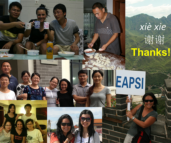 A collage of photos from Adela Roa-Varón's two-month stay in China.