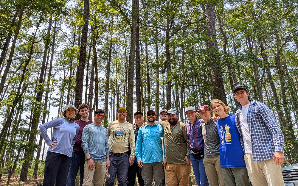 Kirwan’s team visits five sites in the region as part of their vegetation survey work. Photo provided by Matt Kirwan.