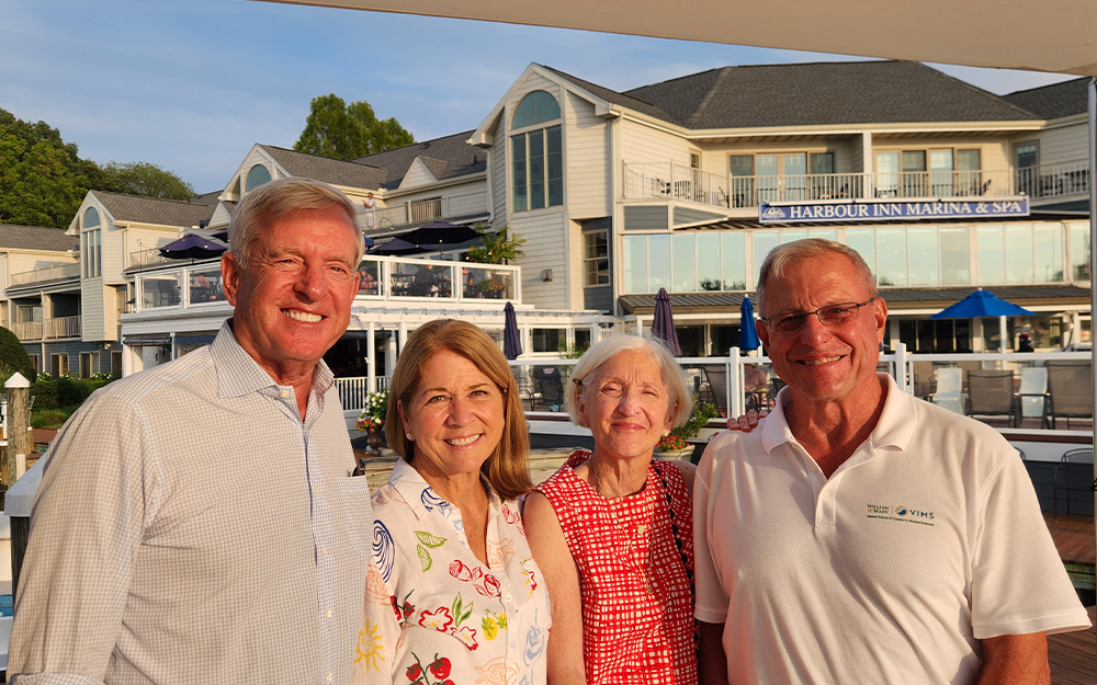 Richard and Pamela Lafferty (right) alongside friends and fellow VIMS supporters, Doug and Donna Reichert (left).