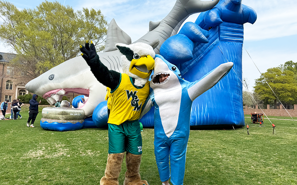Celebrations during a recent One Tribe One Day event, W&M's biggest giving day of the year.