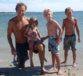 Carroll returns to VIMS every year to bring his three children to Marine Science Day.