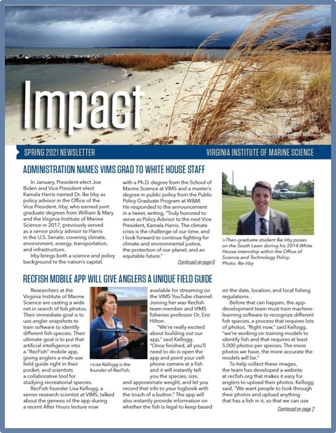 Impact Newsletter Spring 2021 cover
