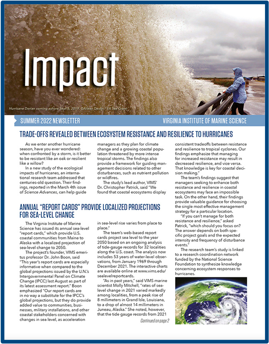 VIMS Impact Newsletter, Summer 2022