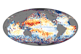Researchers have now observed zooplankton vertical migration at the global scale thanks to the CALIPSO satellite. © NASA.