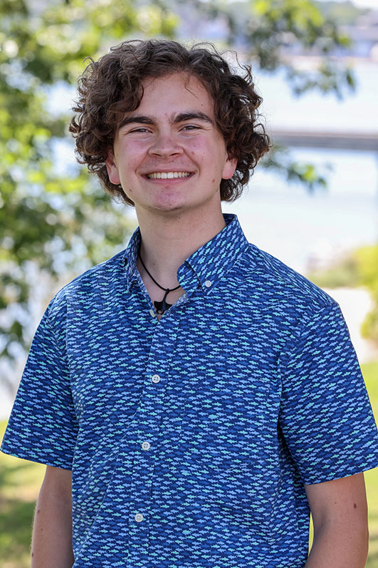 Elias Mitrokostas has prior experience with field research and would like to focus part of his research on molluscan ecology. Photo by John Wallace