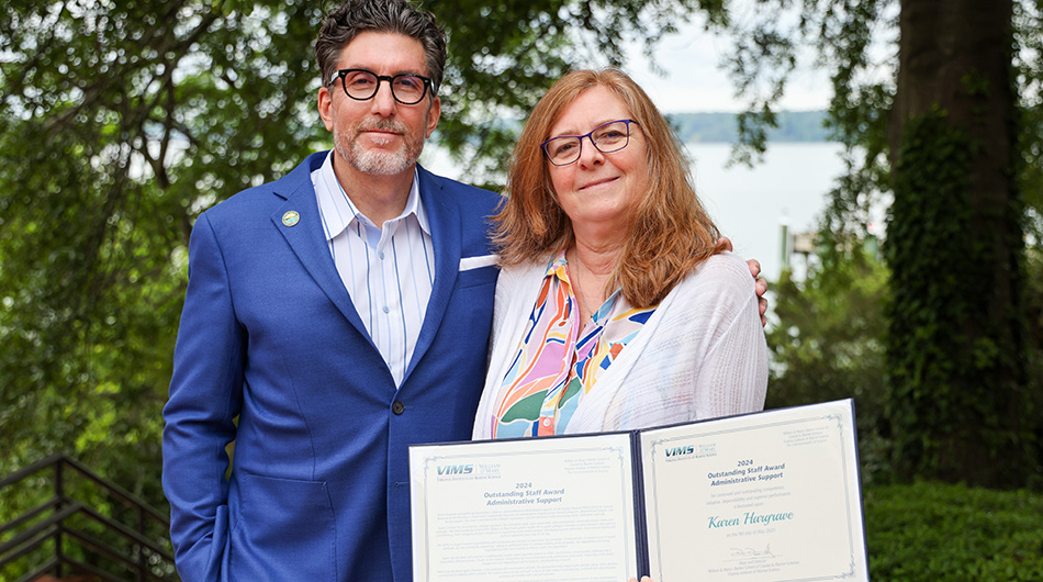 Karen Hargrave, winner of the Outstanding Staff Award for Administrative Support.