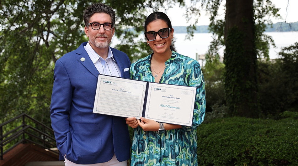 Nihal Guennouni, winner of the Inclusive Excellence Award.