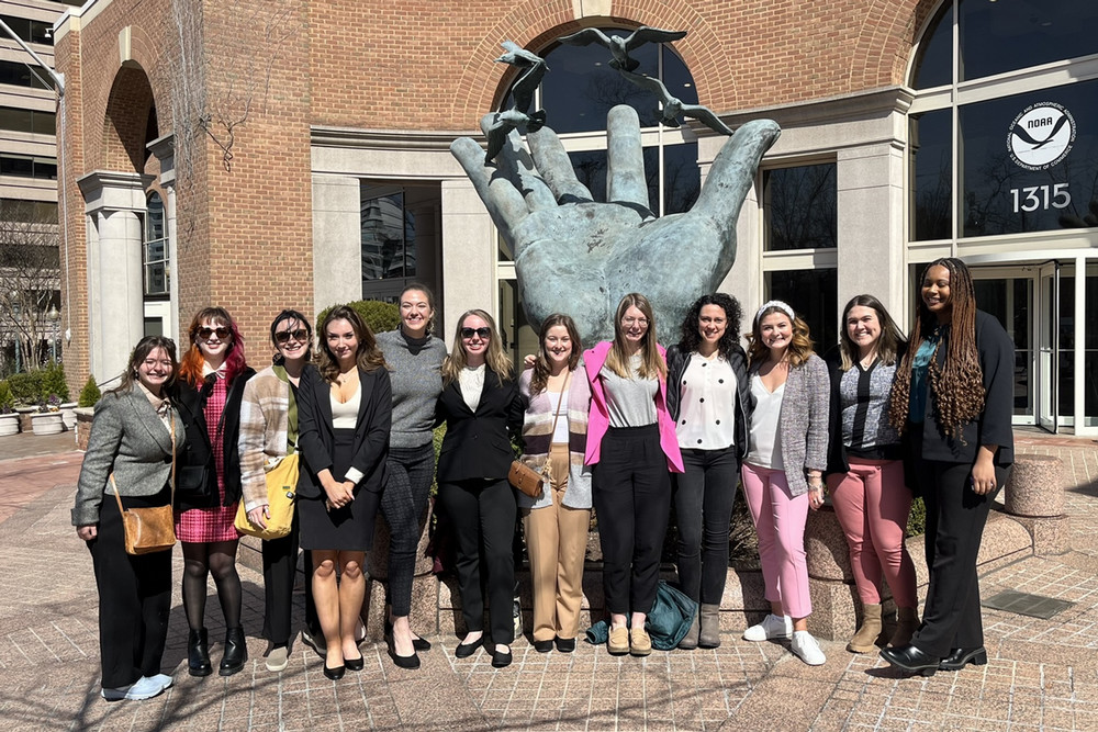 Graduate students visiting the NOAA National Program Office in Silver Spring, MD.