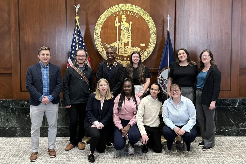 Graduate students in the marine policy sub-concentration travel to Richmond and D.C. to meet policy experts and professionals.