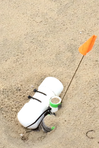 A sensor set up along a beach at Back Bay National Wildlife Refuge. © Back Bay NWS