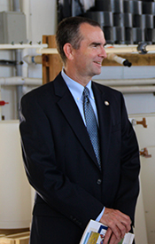 Lieutenant Governor Ralph Northam during a tour of the VIMS campus on August 4th. Photo by Erin Fryer.