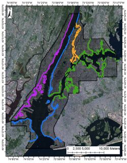 The subgrid inundation model allows fine-scale resoultion of coastal flooding.