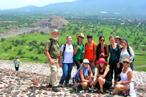 Jamie Blackburn (2nd from L) in Mexico.