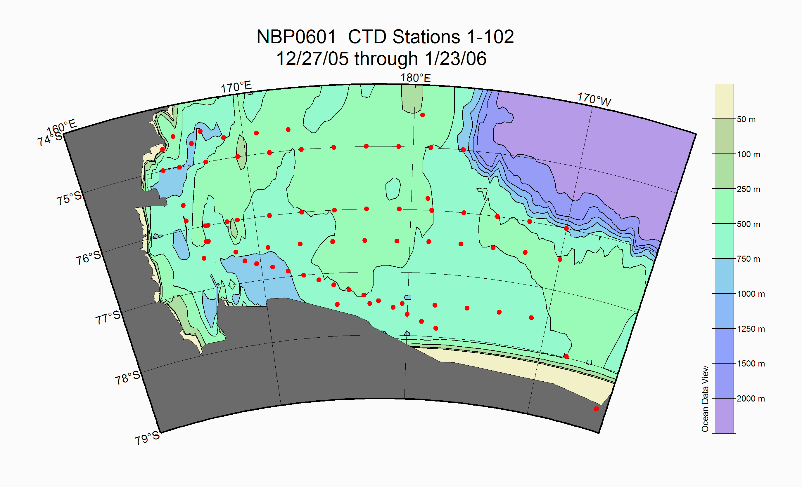NBP0601_all_CTD_Stations_Map